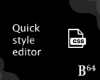Quick Style Editor plugin